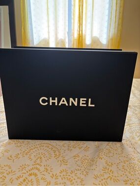 CHANEL Black Box with White Logo